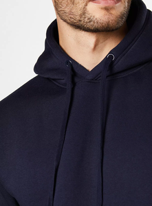 Sweat à capuche en molleton de coton uni pour homme avec poche Style streetwear - Product Image 4
