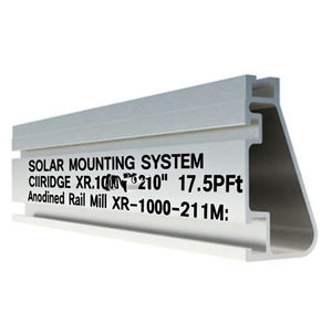 Sistema de Montaje Solar IronRidge XR1000 210" 17.5Ft Riel Anodizado XR-1000-210M - Product Image 2