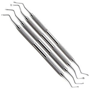 Juego de 3 Instrumentos Dentales Manuales de Acero Inoxidable Plano de 2.5mm para Obturaciones de Composite, Certificación CE, Garantía de por Vida - Product Image 1