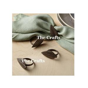 Lot de quatre anneaux de serviette en métal couleur or de forme carrée porte-anneaux en tissu pour la fête de mariage et l'événement - Product Image 4