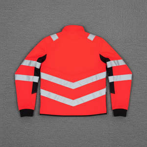 Colorful Polyester Safety <b>Vest</b> Breathable Fluorescent Customizable Logo Wholesale Adult Outdoor Workers <b>Reflective</b> <b>Vest</b> Jacket - Product Image 3