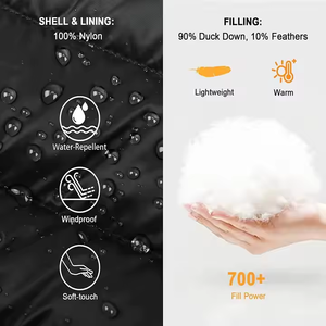 Nueva Chaqueta Acolchada con Capucha y Acabado Brillante para Hombre y Mujer, Impermeable y Resistente al Viento, con Logotipo Frontal, Estilo Urbano para Deportes - Product Image 6