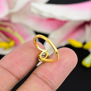 แหวนเงินแท้925วินเทจสำหรับผู้หญิงพลอยบุษราคัมสีฟ้าอัญมณีสีทอง18K เครื่องประดับเจ้าสาวแบบละเอียดสำหรับงานแต่งงานงานปาร์ตี้ - Product Image 4