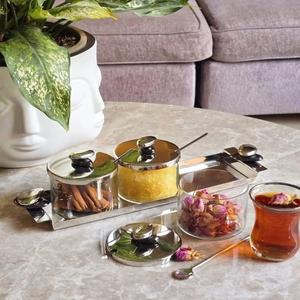 Ensemble de pots de cuisine de luxe en acier inoxydable avec couvercle, fabriqués à la main, écologiques, sans danger pour les aliments, pour le stockage des épices et du sucre - Product Image 6