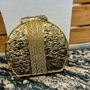 คลัทช์ทองเหลือง2025กับแม่ของไข่มุกโมเสกงานสำหรับเป็นของขวัญงานแต่งงานงานเลี้ยงแม่ของมุกกระเป๋าคลัทช์ทองเหลืองกับทอง - Product Image 5