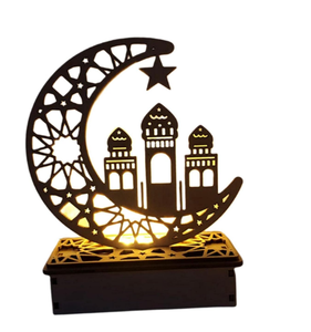 Set of Three Silver Metal Moon Star Table Decor for Eid <b>Mubarak</b> Festive Tabletop for <b>Ramadan</b> Muslim Celebrations and Gatherings - Product Image 6