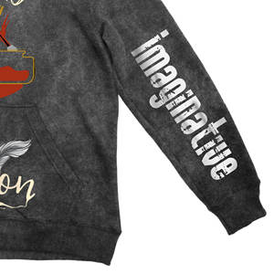 High Quality Regular Fit Pullover Acid Wash <b>Hoodies</b> <b>Men</b> Winter Vintage Faded Distress Embroidered Fleece Custom <b>Hoodies</b> <b>Black</b> - Product Image 4