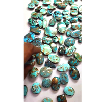 76 pièces de turquoise verte naturelle, taille cabochon ovale en forme de poire de 19 mm à 33 mm, 2495 carats, lot Iroc Sales, 240 $ US