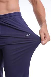 Pantalons de survêtement pour hommes Pantalons de yoga en coton avec cordon de serrage Fermeture élastique à la taille Tissu extensible dans les 4 sens - Product Image 4