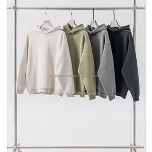 Sudadera con Capucha Unisex Extra Grande de Felpa Lisa sin Estampado del Fabricante, con Logotipo Personalizado, Gruesa, 500 GSM - Product Image 1