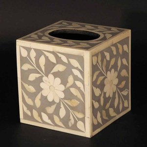 Bone Inlay <b>Tissue</b> Box / Bone Inlay Furniture - Product Image 5