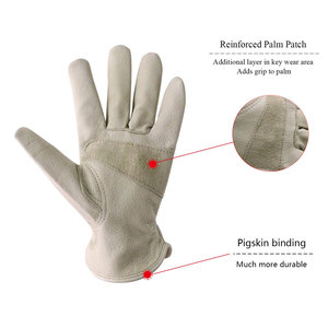 Gants d'été Gants de conducteur en cuir confortables pour la sécurité des mains Gants de conducteur en cuir de vachette. - Product Image 3