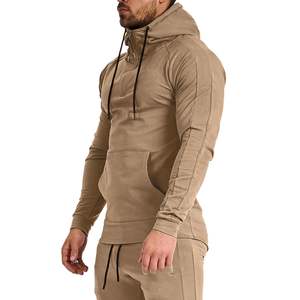 Sweat à capuche ajusté pour homme, hiver, pour entraînement intensif, musculation, performance, service OEM, 100% coton respirant - Product Image 5