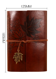 Bán buôn biểu tượng tùy chỉnh Tạp Chí máy tính xách tay kế hoạch A5/A6/A7 Retro Lá lỏng lẻo PU da bìa cứng thân thiện với môi bìa giấy - Product Image 4