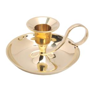 Bougeoirs de décoration gothique en cuivre faits à la main Bougies de pilier de maison rustiques avec finition d'oxyde de poignée de fer pour la décoration de Noël - Product Image 4