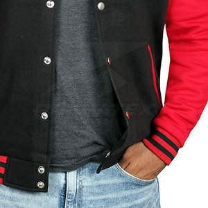 Veste d'hiver avec logo personnalisé de qualité supérieure avec col montant manches longues vêtements de mode Letterman Position du logo avant - Product Image 4