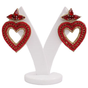 Pendientes de Botón con Cuentas Hechos a Mano para Mujer, Nuevo Diseño Clásico de Moda, para Fiestas, Aniversarios, Eventos, Artesanía, Hombres, India, Delhi, IGI - Product Image 1