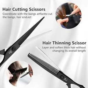 Ciseaux de coupe de cheveux professionnels 6 pouces ciseaux de coiffure bord rasoir lames tranchantes ciseaux de coupe de cheveux japon 440c acier inoxydable - Product Image 4