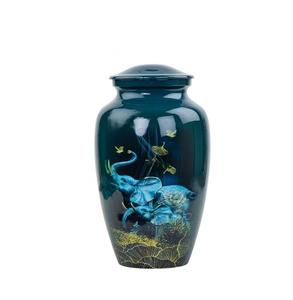 Urna de cremación hecha a mano para cenizas humanas Urna de entierro personalizada grande para cenizas de perros - Product Image 3