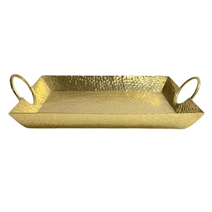 Plateau de service de table décoratif en aluminium fin de la meilleure qualité pour les mariages de fête, dernier modèle du fabricant indien - Product Image 3