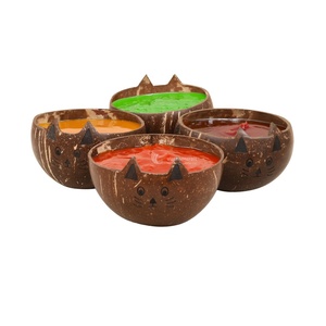 <b>Coconut</b> Salad Bowl Handmade Natural <b>Coconut</b> <b>Shell</b>, Eco Friendly Bowl for Salad, Smoothie and Healthy - Product Image 2