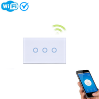 Interrupteur mural intelligent WiFi tactile Zigbee homologué AU/NZ, C Tick, 6 gangues, 6 canaux, cadre en aluminium doré, automatisation domestique