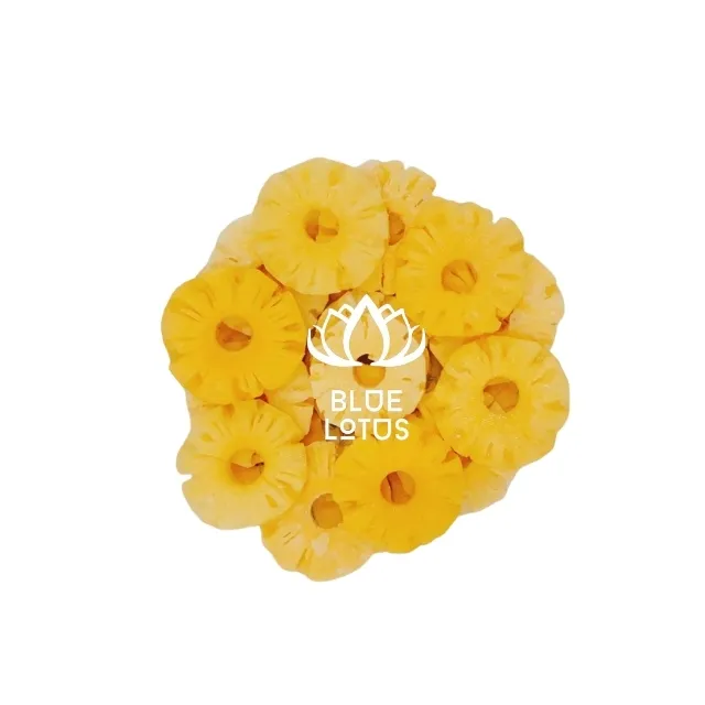 The IQF Blue Lotus Tropical Fruit Factory sells the best-selling frozen pineapple fruit chunk pieces
