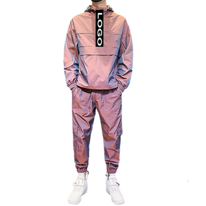 Survêtement pour homme personnalisé avec logo réfléchissant, écologique, respirant, à séchage rapide, nouvelle mode, 100% nylon, pour homme et femme - Product Image 6