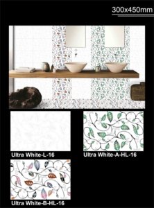 Carreaux muraux en céramique de couleur blanche de 300x450mm pour mur de salle de bain de cuisine - Product Image 6