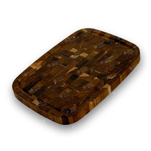 Bloc de boucher en bois d'acacia à grain bouté, forme rectangulaire, prix de gros, OEM, directement de l'usine - Product Image 5