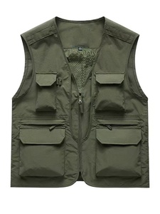 Vêtements décontractés respirants Vêtements Gilet en toile Qualité supérieure Gilet en toile en gros par le chasseur - Product Image 3