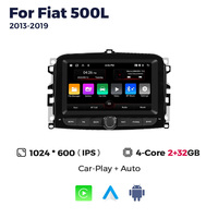 MEKEDE 2013 mobil Android, radio mobil navigasi Stereo GPS, Head Unit 7 inci Fiat 500L-2019