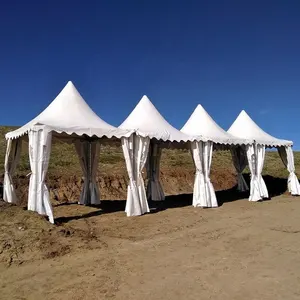 Fabrika 3x3 4x4m PVC Gazebo Pop-Up Pagoda çadırı açık su geçirmez kumaş yan duvarlar plaj bahçe düğün çadırı