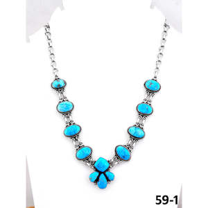 Perle artisanale de style sud-ouest en turquoise blanc et argent sterling, avec motifs classiques religieux, floraux, d'ancre et numériques, idéale comme cadeau - Product Image 4