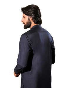 Ensemble Salwar Kameez en coton de luxe pour homme |   Shalwar Kameez traditionnel avec un design moderne tissé pour les fêtes et les occasions spéciales, sans plis - Product Image 4