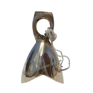 Cloche suspendue en laiton massif avec boucle Cloche décorative de style moderne pour porte de jardin de temple ou de porte suspendue au meilleur taux - Product Image 4