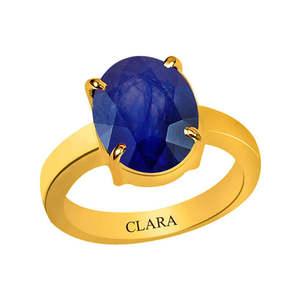 Bagues en saphir bleu naturel certifié Neelam, taille ovale, avec diamant pour fiançailles - Product Image 1