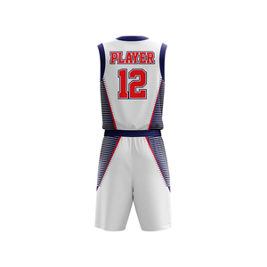 Precio barato uniforme de baloncesto personalizado equipo camisetas y pantalones cortos tela duradera ajuste cómodo para la venta al por mayor - Product Image 3