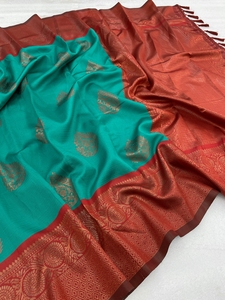 Saree indien d'impression de bloc de main de Georgettesaree lisse lourd pour une utilisation d'occasion spéciale du fabricant indien - Product Image 3