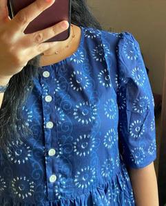 Robe une pièce en georgette imprimée en coton de créateur pour femmes Salwar en soie à manches fantaisie de style indien pour les fêtes de mariage pour adultes - Product Image 5