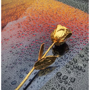 Vintage Design Home Decorative 24k Gold Rose Made of Metal 24 Karat Gold Rose Perfect Gift for <b>Valentine</b> Day and Other Occasions - Product Image 5