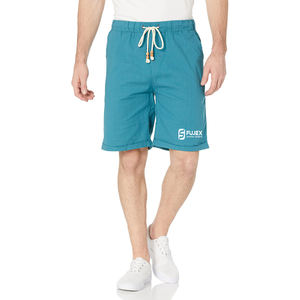 กางเกงขาสั้นลำลองสำหรับผู้ชายพิมพ์ลายโลโก้ที่กำหนดเอง - Product Image 2