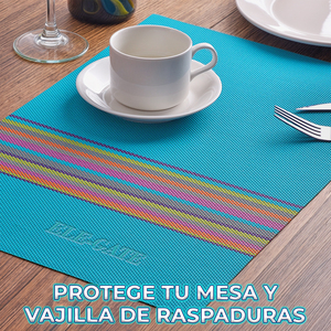 Set di 10 Tovagliette Ecologiche in Tessuto Bohémien, Leggere e Sostenibili, per Tavola da Pranzo o Ristoranti - Product Image 4