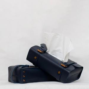 Boîte à mouchoirs en cuir véritable personnalisée, design classique, luxueux et simple, finition lisse pour hôtels et bureaux |   Fabricant de fournitures en vrac - Product Image 5