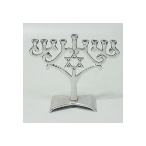 Décoration de Noël en gros, chandelier à 9 bras, couleur or, look élégant, menora artisanale, support de bougies Hanukkah en vrac - Product Image 5