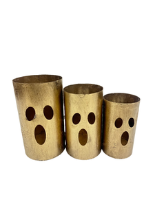 Halloween Decorative Black Metal <b>Funny</b> Face <b>Candle</b> Holder with Hanging Lantern for Home Decoration - Product Image 4