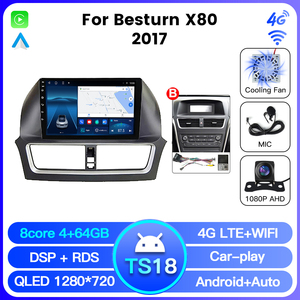 Navifly <span class=keywords><strong>autoradio</strong></span> 6 128G android 12 para coche auto pour Besturn X80 2013-2016 2017 AB tv android touch IPS écran clé pour auto - Product Image 3