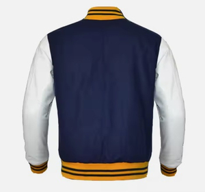 Chaqueta Varsity de Invierno para Hombre de Alta Calidad, Estilo Urbano, Personalizada con Letras, con Capucha, Cuello Alto, Impermeable y Transpirable, al por Mayor - Product Image 2
