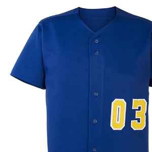 ชุดเครื่องแบบเบสบอลพิมพ์โลโก้ได้ตามต้องการชุดฝึกกีฬาผ้าซับเหงื่อระบายอากาศได้อย่างรวดเร็ว - Product Image 2