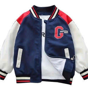 Vente chaude de haute qualité unisexe enfants vêtements ensembles sur mesure Varsity Baseball Style Bomber vestes nouveau Style Letterman garçons - Product Image 1